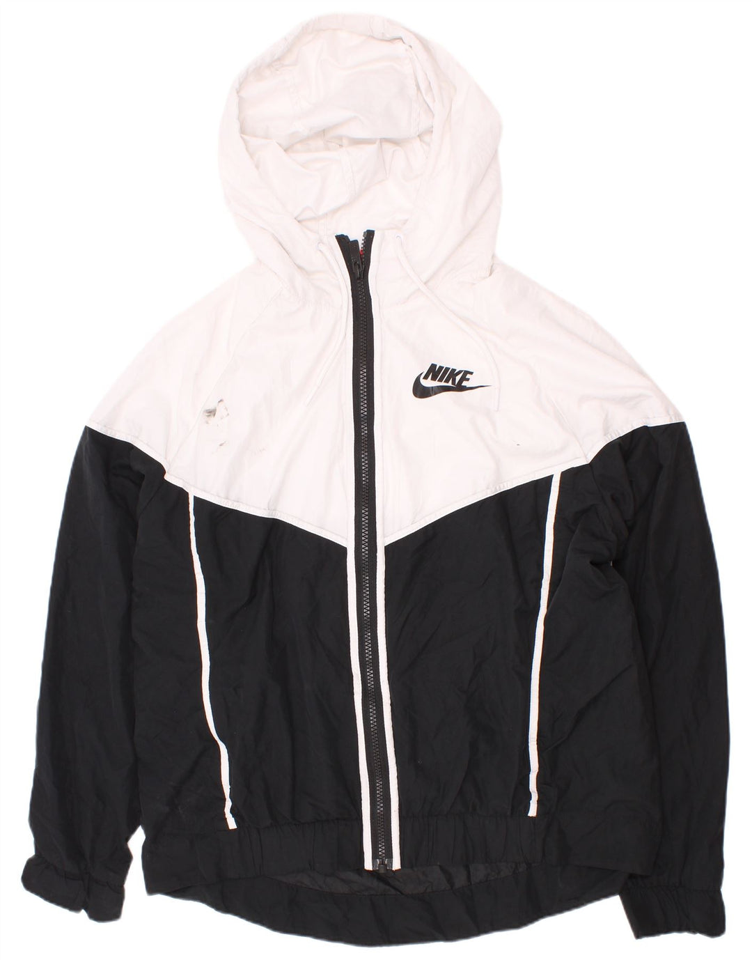 Nike Træningsdragt med hætte til mænd Topjakke Medium White Colourblock Polyester