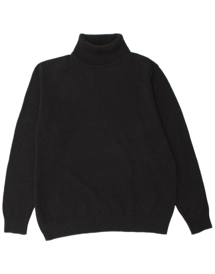 Jack & Jones Herre rullehals sweater XL sort bomuld