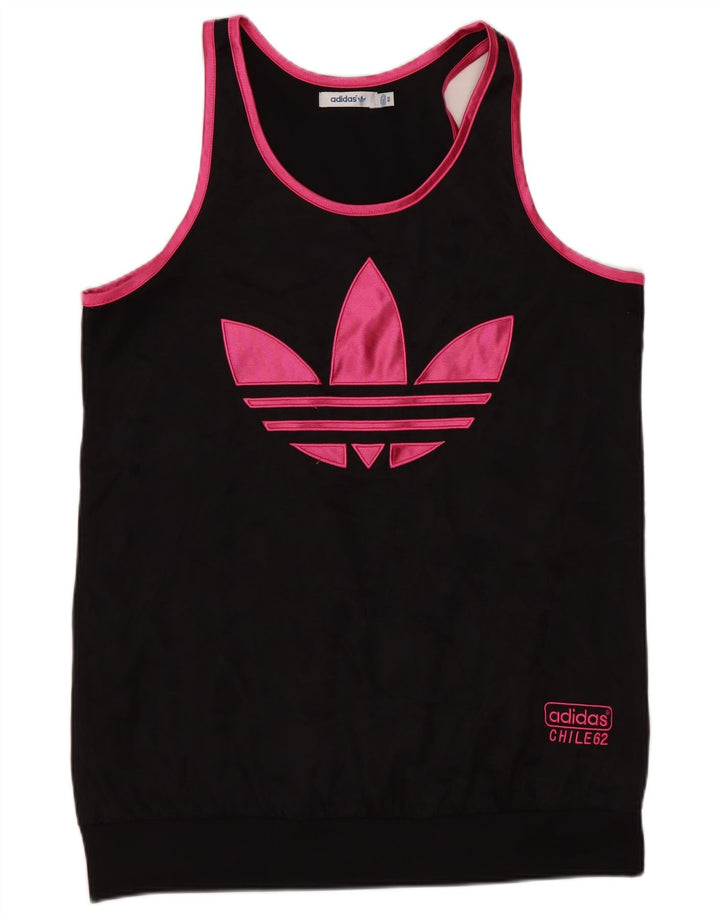 Adidas Dame Grafisk Vest Top EU 40 Medium Sort Polyester