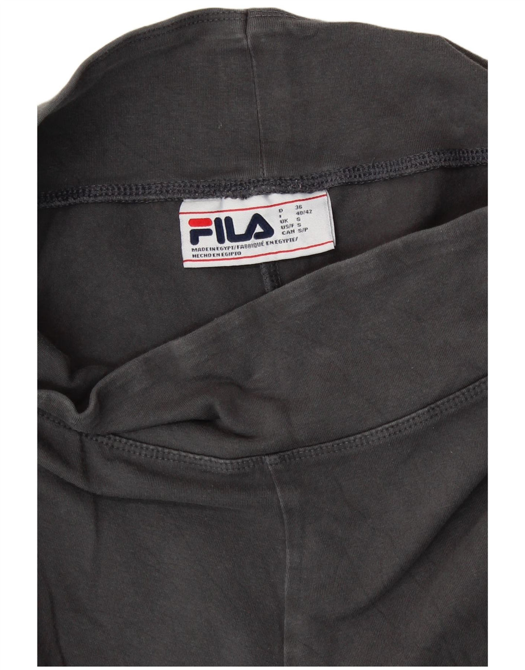 Fila Kvinders Grafiske Leggings UK 10 Små Grå Bomuld