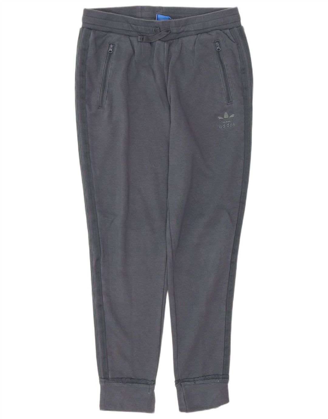 ADIDAS Træningsdragt til kvinder Joggers UK 12 Medium Grey Bomuld