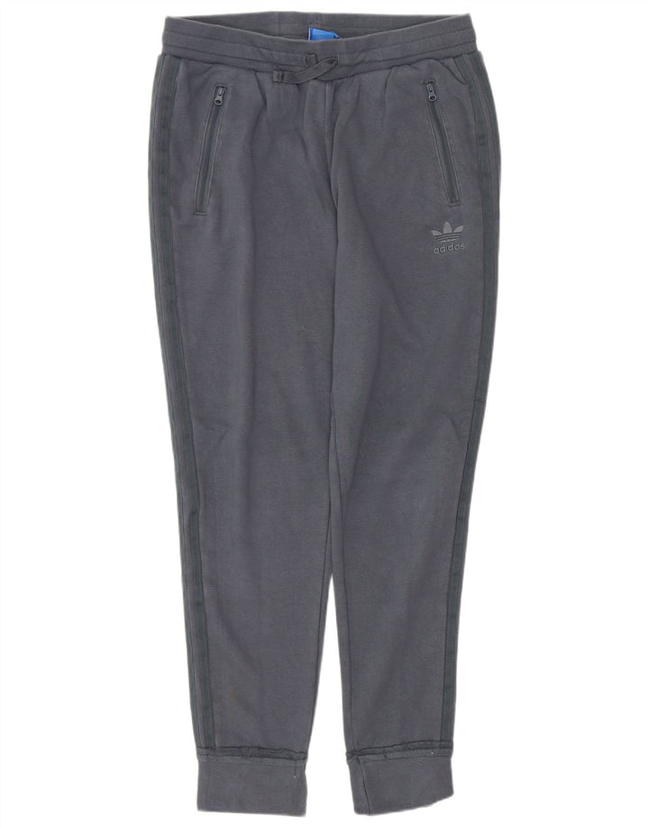 ADIDAS Træningsdragt til kvinder Joggers UK 12 Medium Grey Bomuld