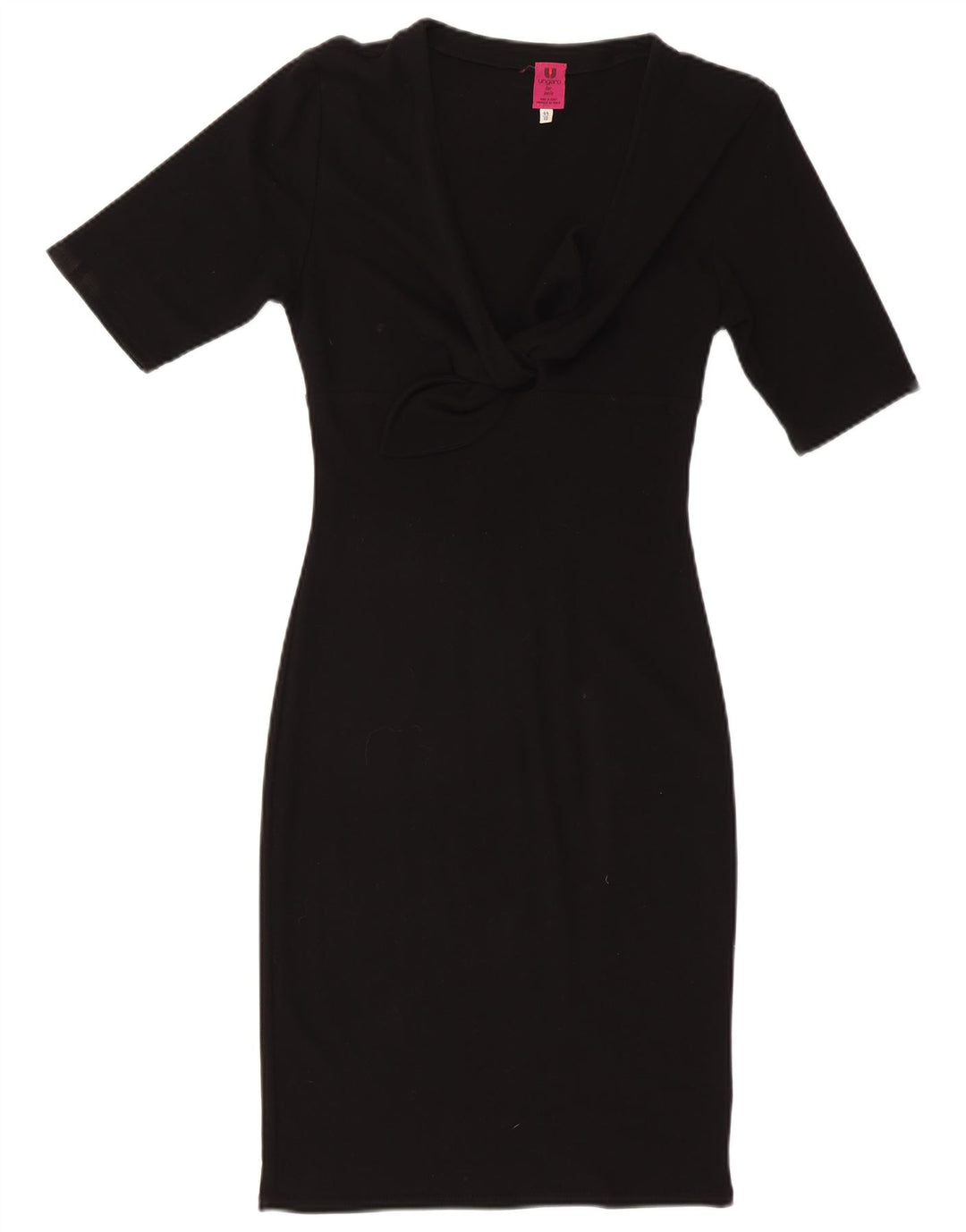 Ungaro Womens Bodycon Dress UK 10 Small Black