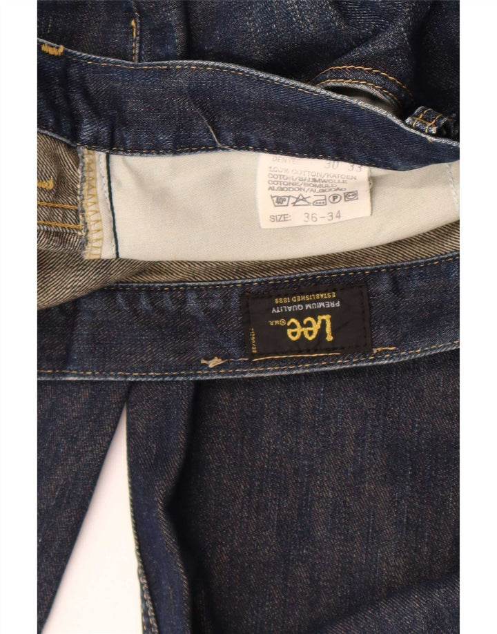 Lee Herre Denver Bootcut Jeans W36 L34 Blå Bomuld