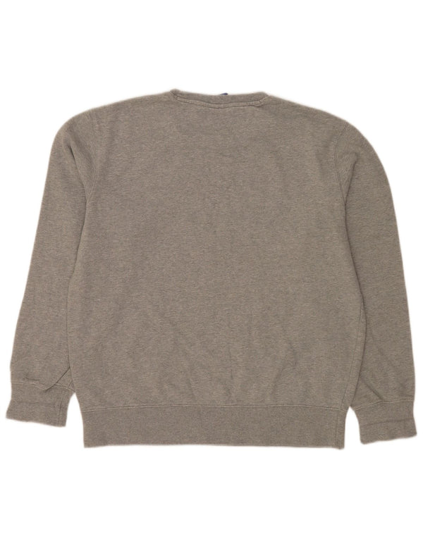 Champion Dame Sweatshirt Jumper UK 18 XL Grå Bomuld