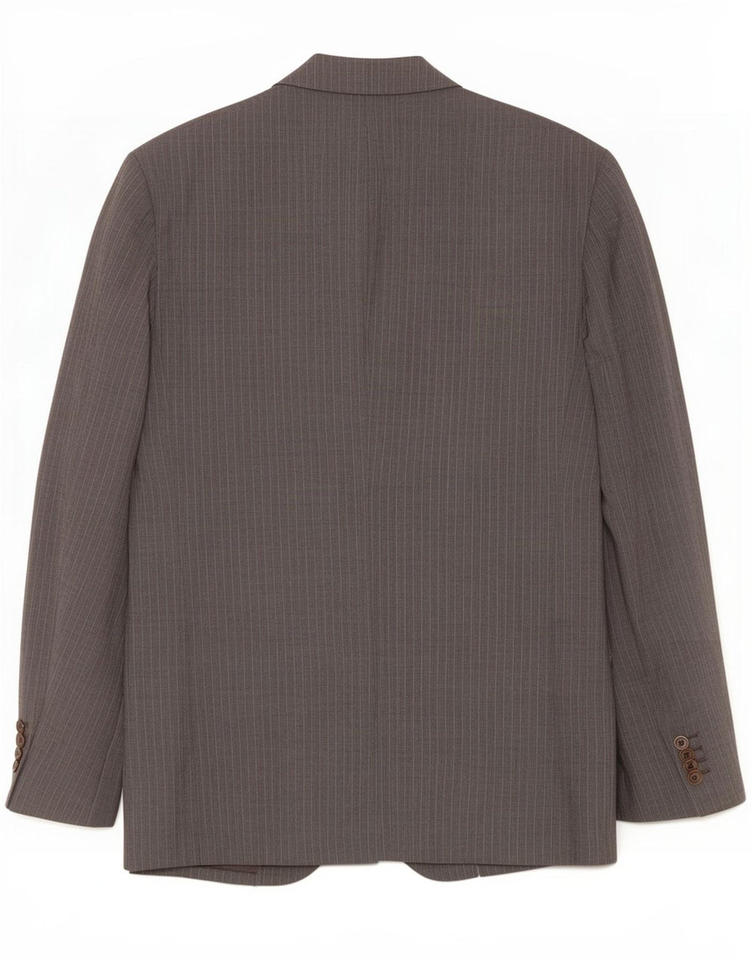 Massimo Dutti Herre 2-knaps blazerjakke EU 58 2XL Grå nålestribet uld