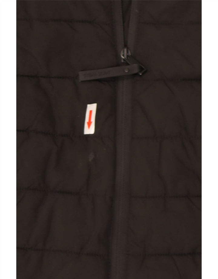 Jack Wills Womens Polstret Gilet UK 10 Small Black Polyester