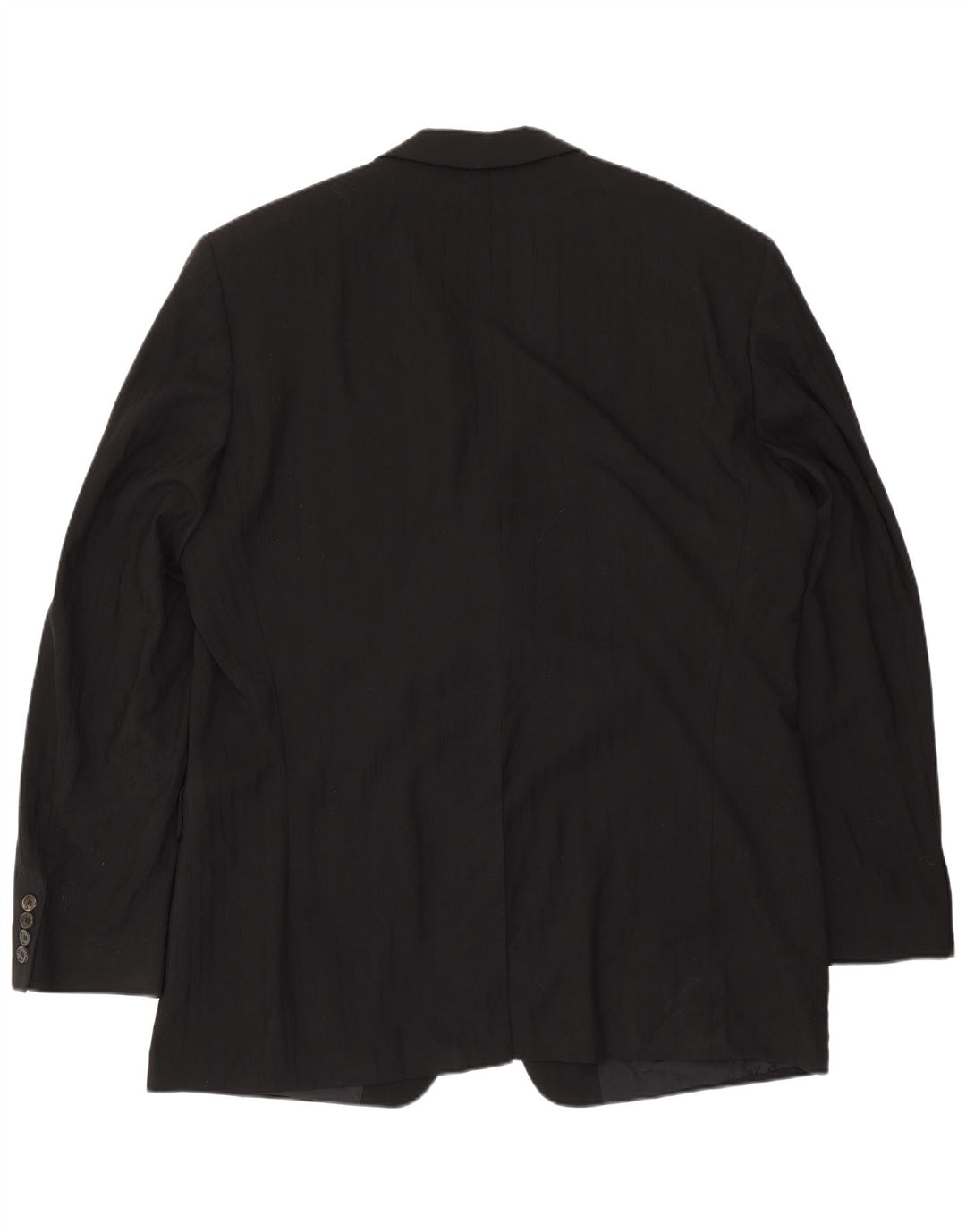 Hugo Boss Herre 3-knaps blazerjakke EU 56 3XL Sort Stribet Uld