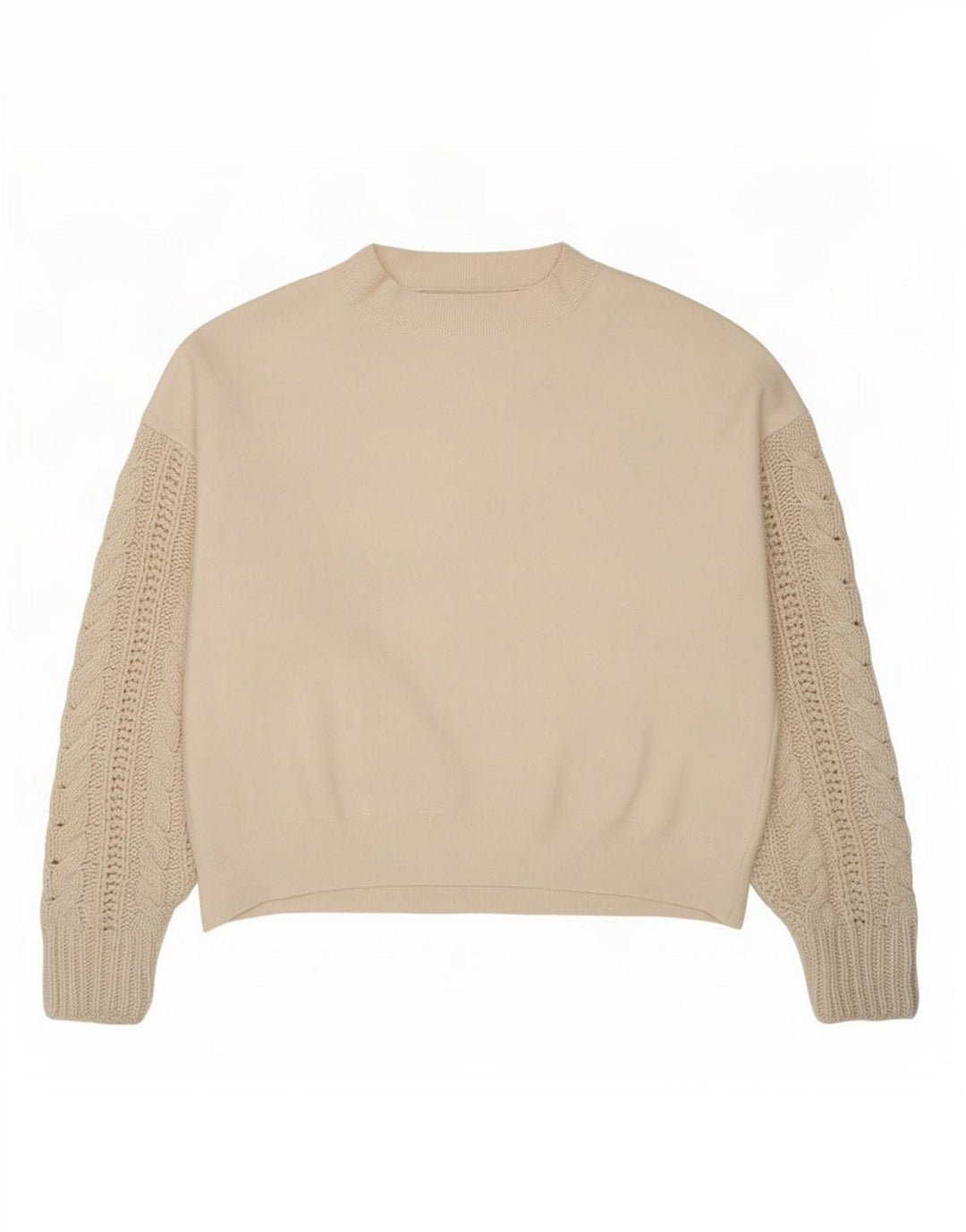 Zara Dame Oversized Crew Neck Jumper Sweater UK 10 Small White