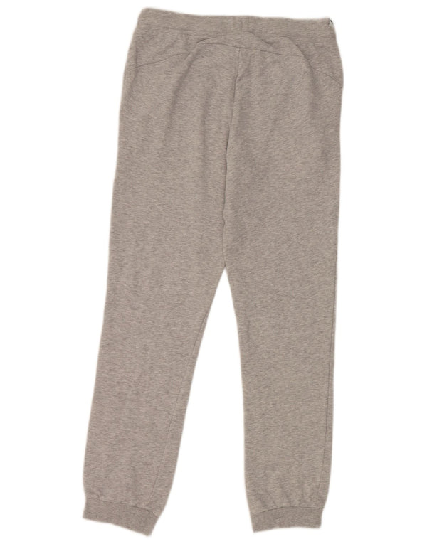 Puma Womens Graphic Tracksuit Trousers Joggers UK 12 Medium Grey Cotton