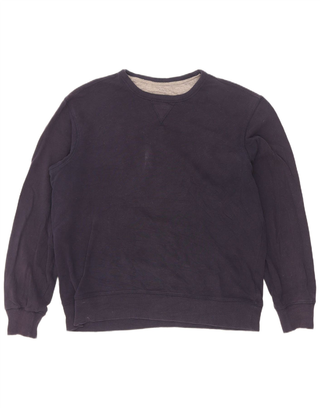 Marks & Spencer Herre Regular Fit Sweatshirt Jumper Stor marineblå bomuld