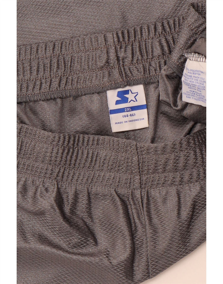 STARTER Mens Sport Shorts 2XL  Grey Polyester