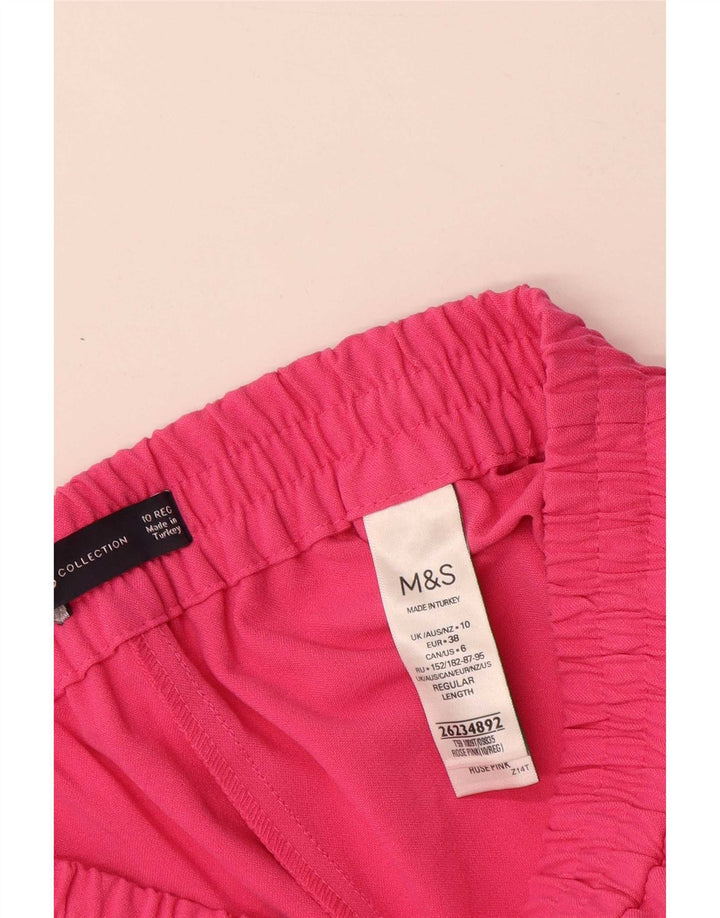 Marks & Spencer Træningsdragtsbukser til kvinder UK 10 Small Pink Polyester