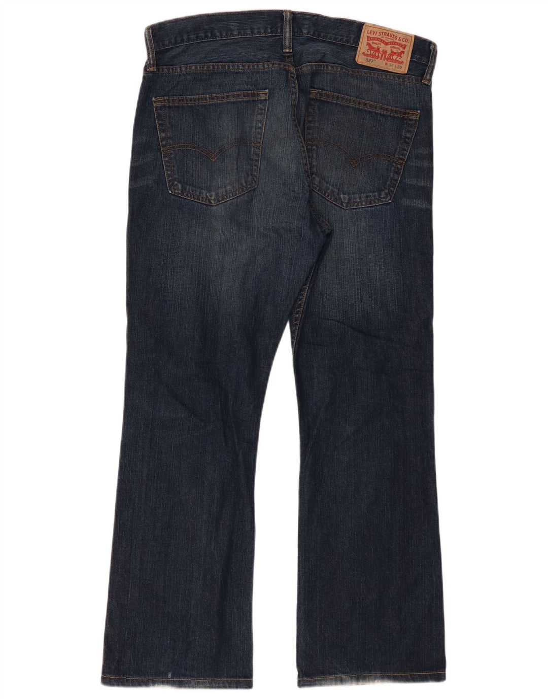 Levi's Herre 527 Bootcut Jeans W34 L30 Marineblå Bomuld
