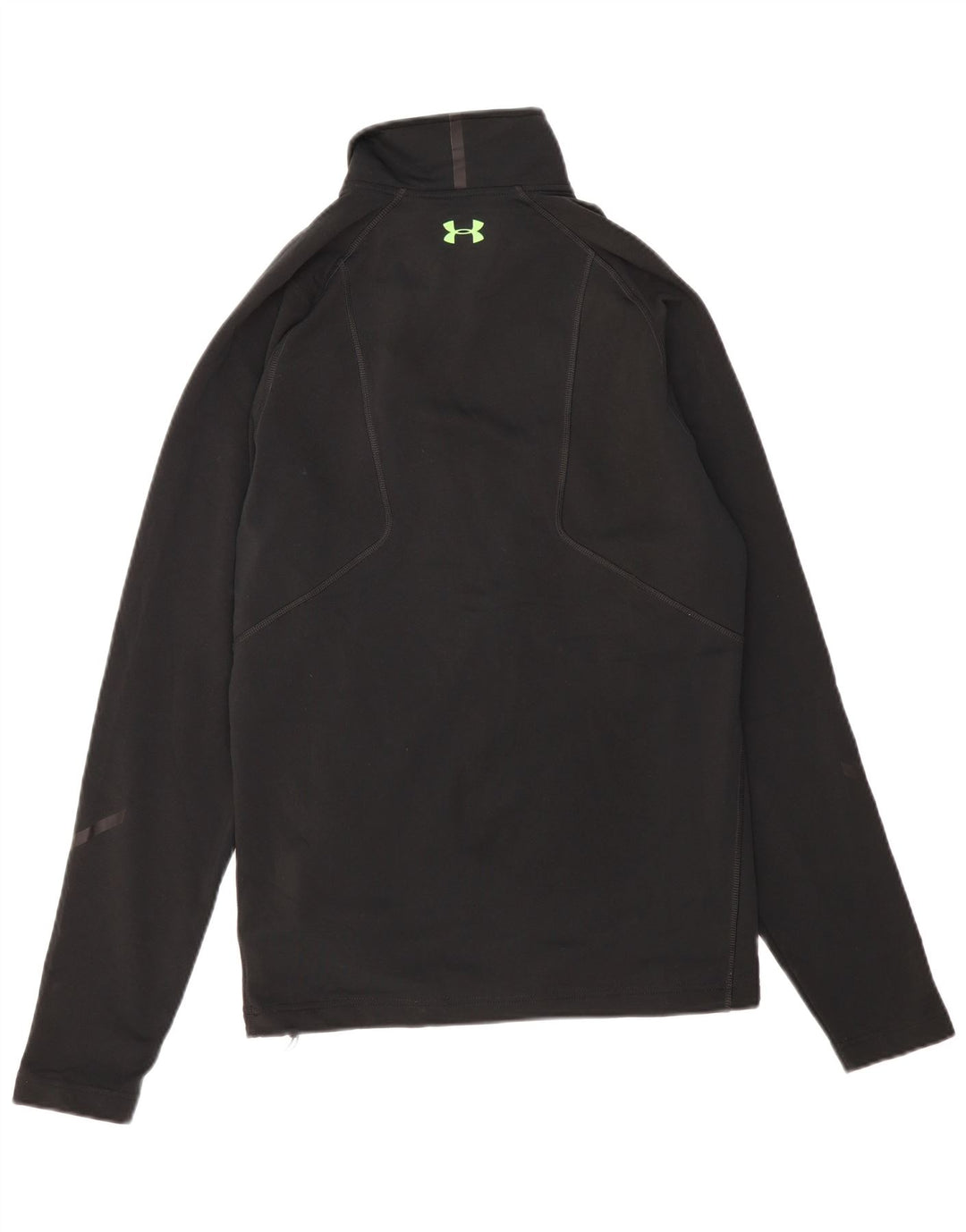 UNDER ARMOUR Herre Cold Gear Zip Neck Pullover Træningsdragt Top Medium Sort