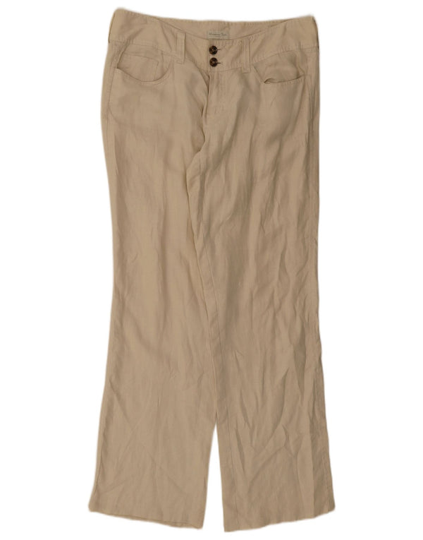 Massimo Dutti Dame Lige Casual Bukser EU 42 Large W32 L32 Beige