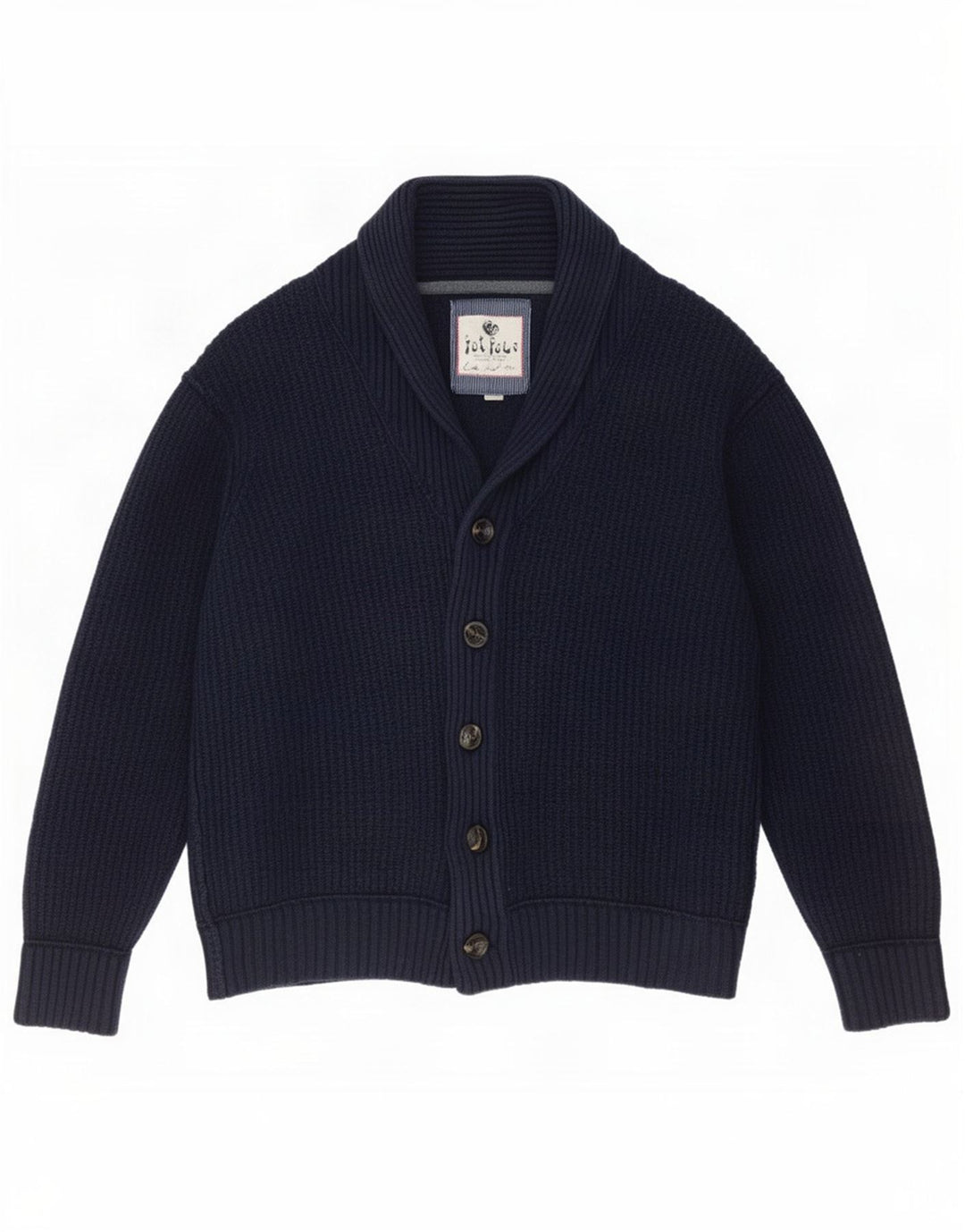 Fat Face Herre Cardigan Sweater 2XL Navy Blue Bomuld
