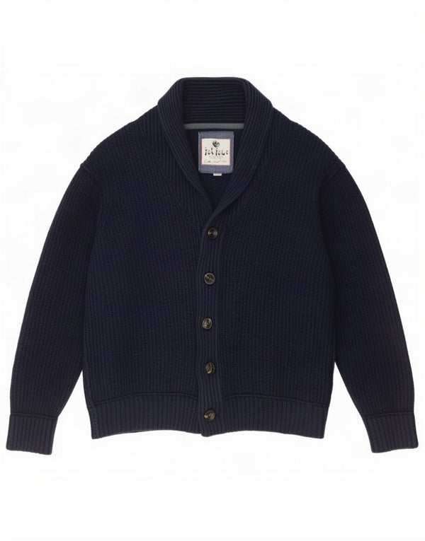 Fat Face Herre Cardigan Sweater 2XL Navy Blue Bomuld