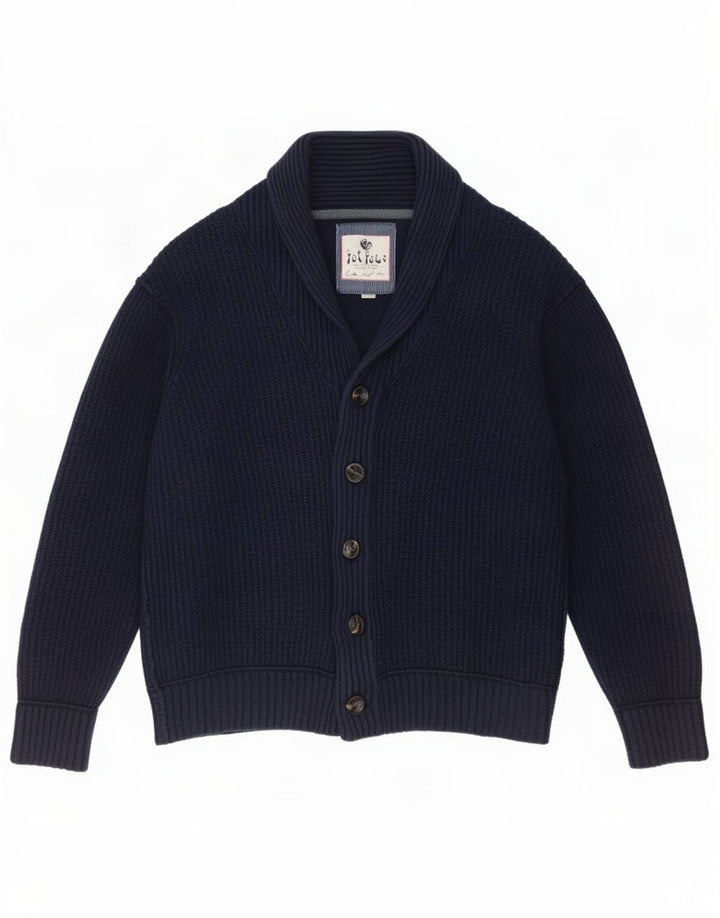 Fat Face Herre Cardigan Sweater 2XL Navy Blue Bomuld