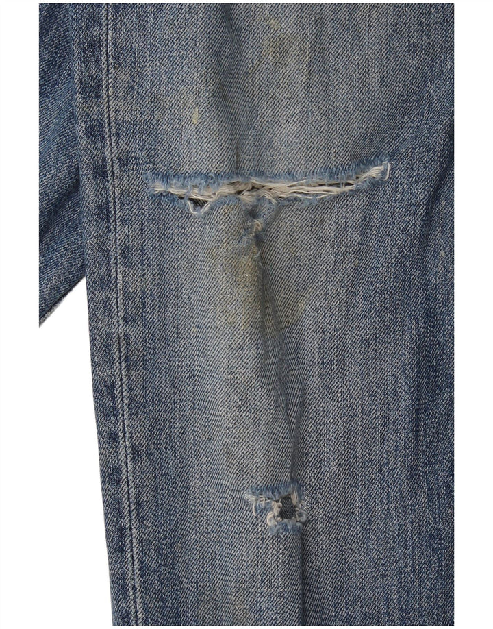 Carhartt Dame Texas Distressed Slim Jeans W30 L32 Blå Bomuld