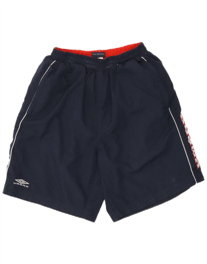 Umbro Herre grafiske badeshorts Small Navy Blue Colourblock
