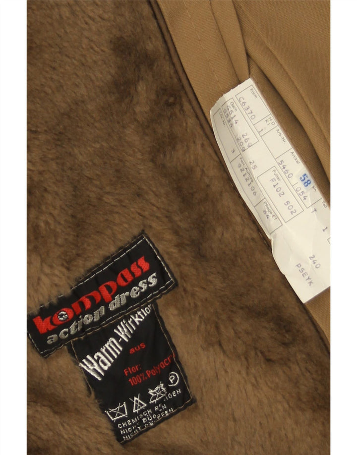 Vintage Trench Coat til mænd EU 58 4XL Beige Polyacryl