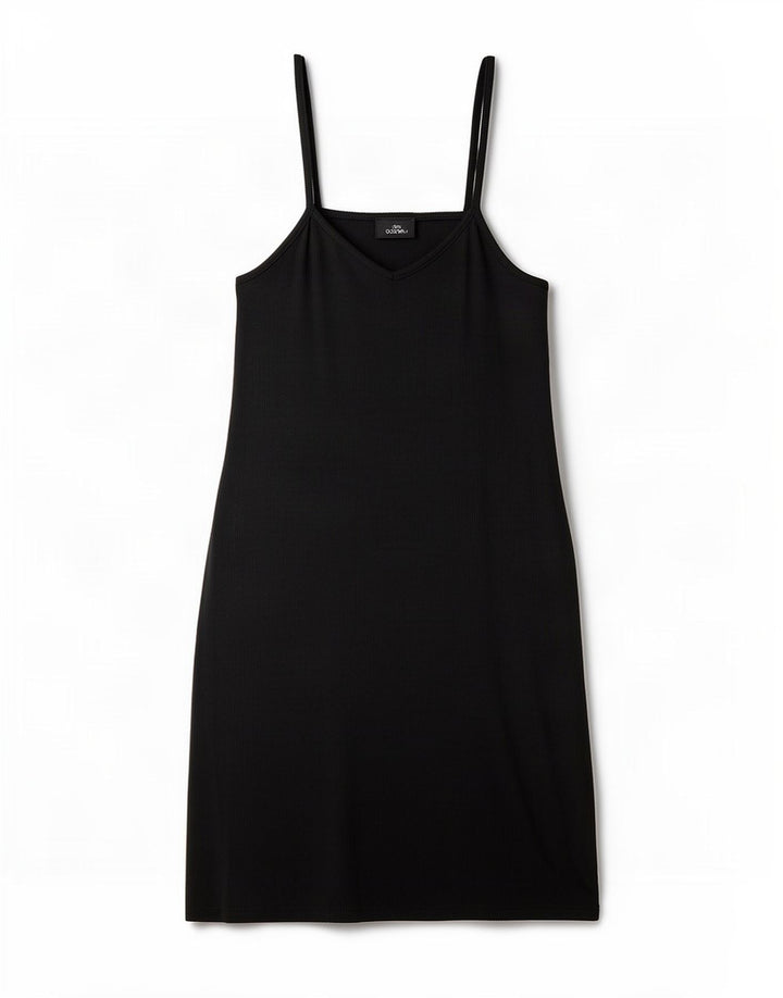 Topshop Dame Slip Dress UK 8 Small Black Polyester