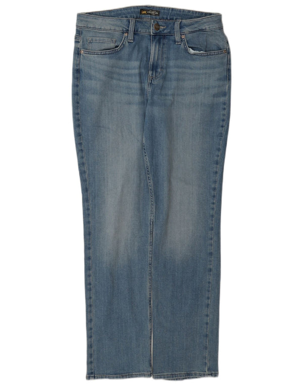 Lee Mens Mid Rise Regular Fit Straight Jeans W29 L31 Blå Bomuld