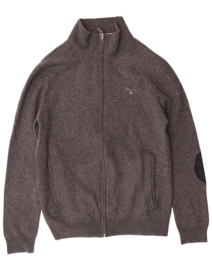 GANT drenge cardigan sweater 13-14 år XL Grå lammeuld