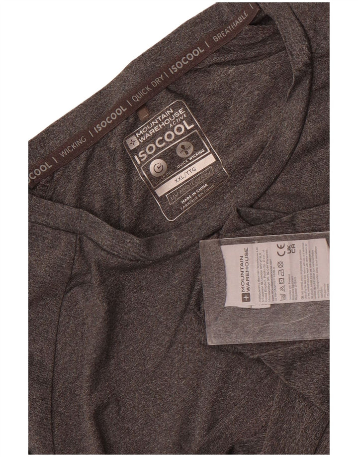 Mountain Warehouse Herre T-Shirt Top 2XL Grå Polyester