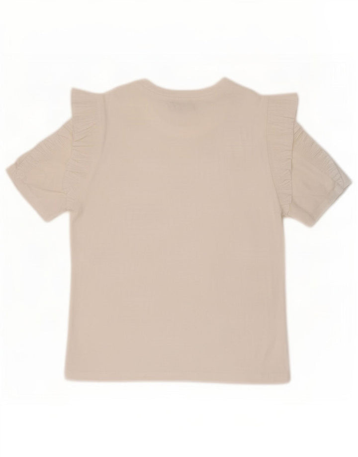 Zara Dame Oversized T-Shirt Top UK 10 Small White
