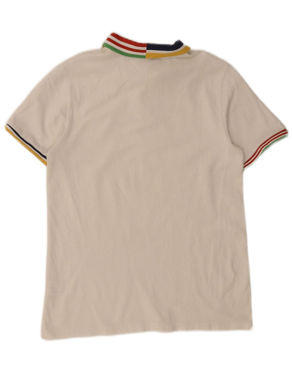Lacoste Boys Rugby Polo Shirt 15-16 år Hvidstribet bomuld