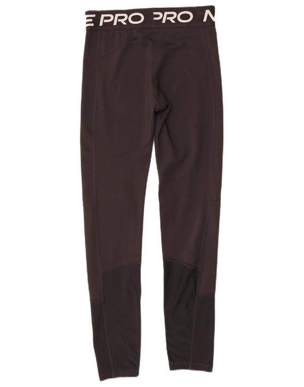 Nike piger Dri Fit grafiske leggings 13-14 år XL Sort Colourblock