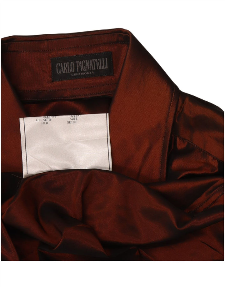 Carlo Pignatelli Herreskjorte str. 43 Large Brown Acetate