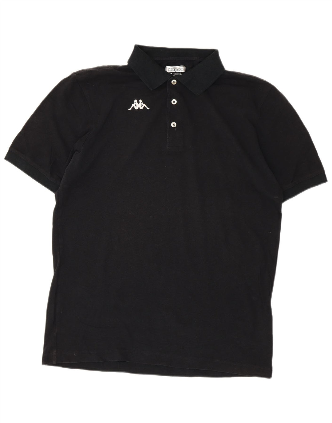 KAPPA Poloshirt til mænd XL Sort bomuld