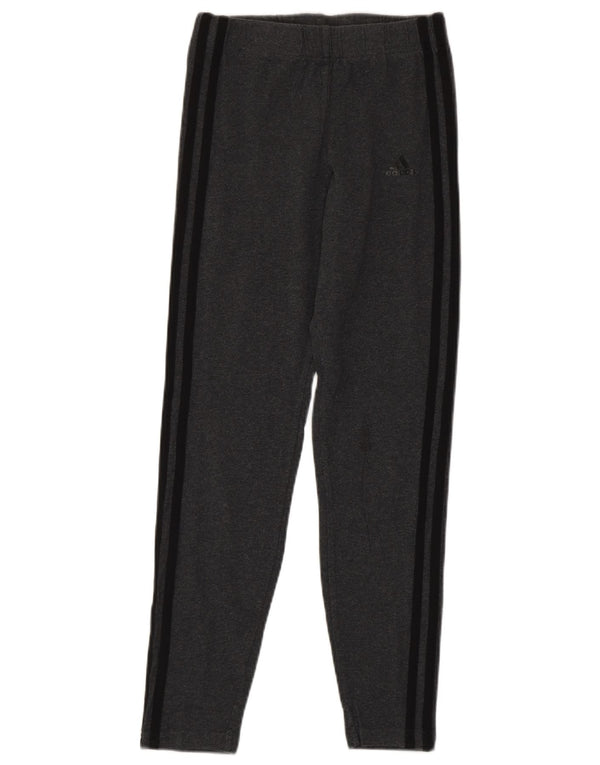 Adidas Pige Leggings 13-14 År Grå Bomuld