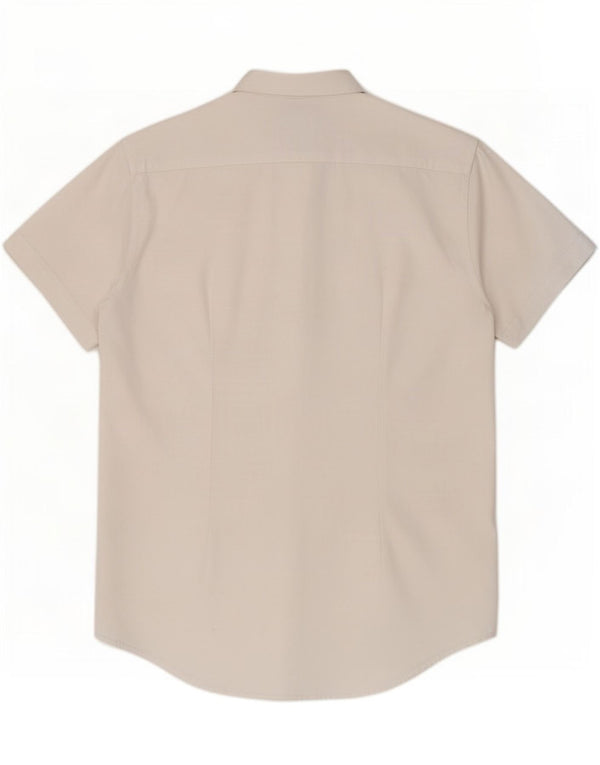Zara Herre Kortærmet Slim Fit skjorte Medium White