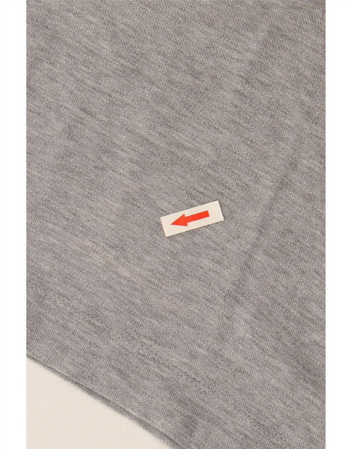 BENETTON Dame Polo Shirt UK 14 Medium Grå