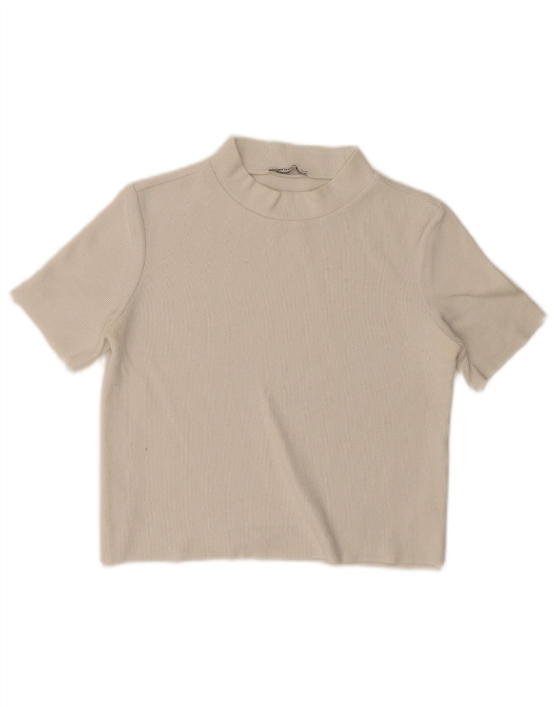 Zara Trafaluc Crop Top til kvinder DK 10 Small Off White