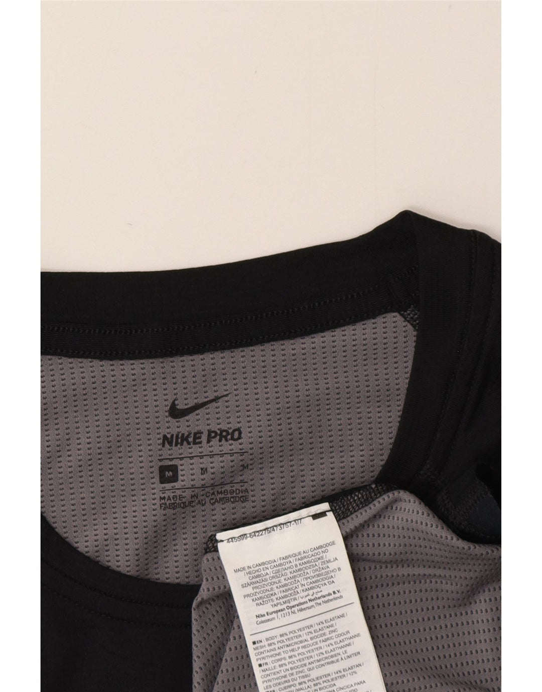 Nike T-shirt top mellem sort polyester til mænd