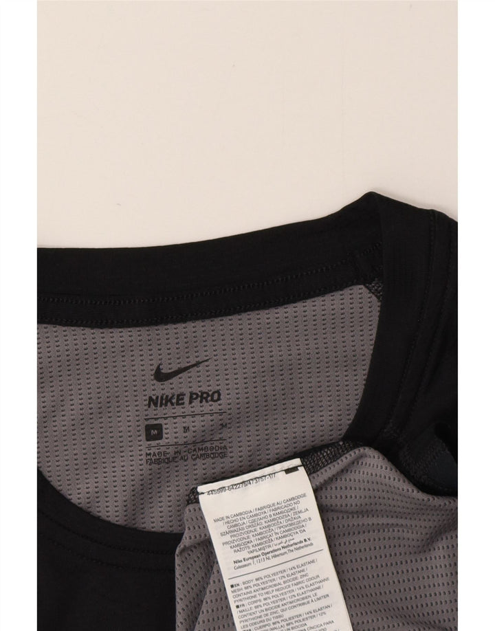 Nike T-shirt top mellem sort polyester til mænd