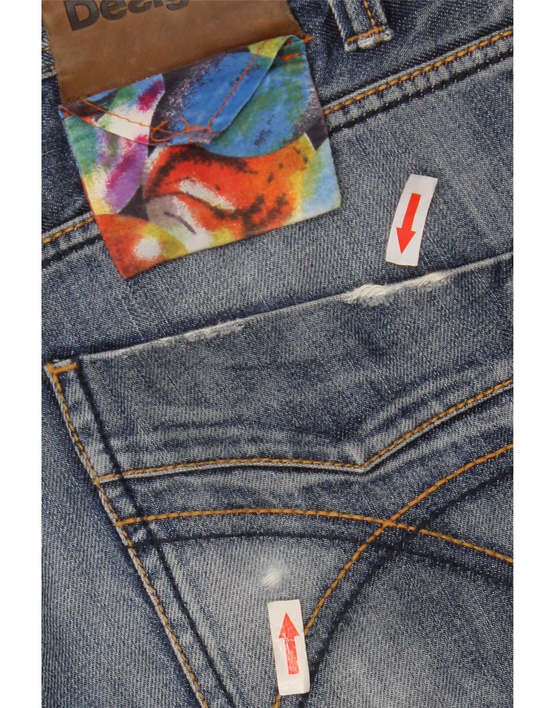 Desigual Straight Jeans til mænd W30 L33 Blå Bomuld
