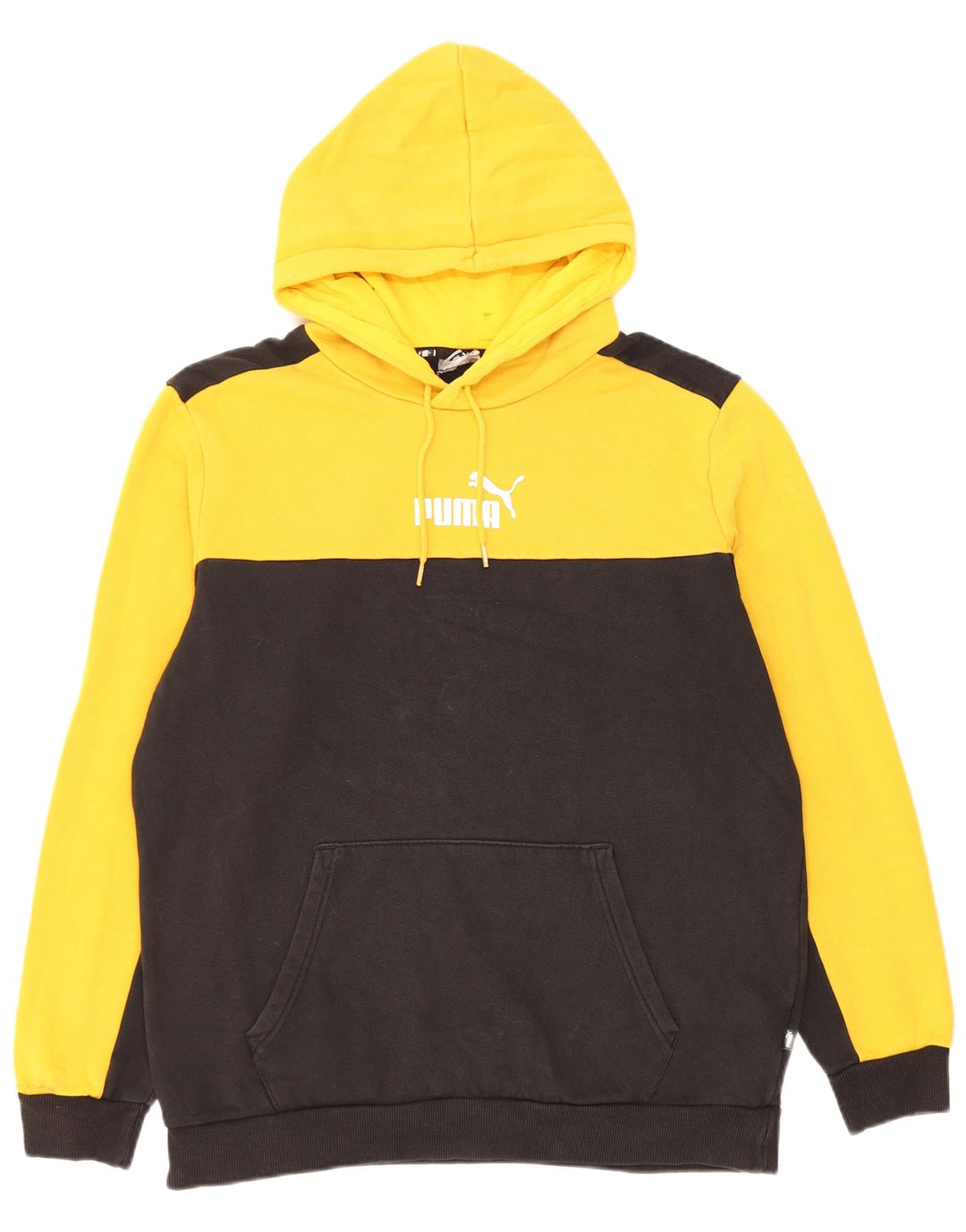 Puma Herre hættetrøje Jumper Medium Gul Colourblock Bomuld