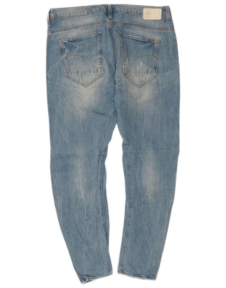 G-Star Dame Distressed Slim Jeans W28 L27 Blå Bomuld