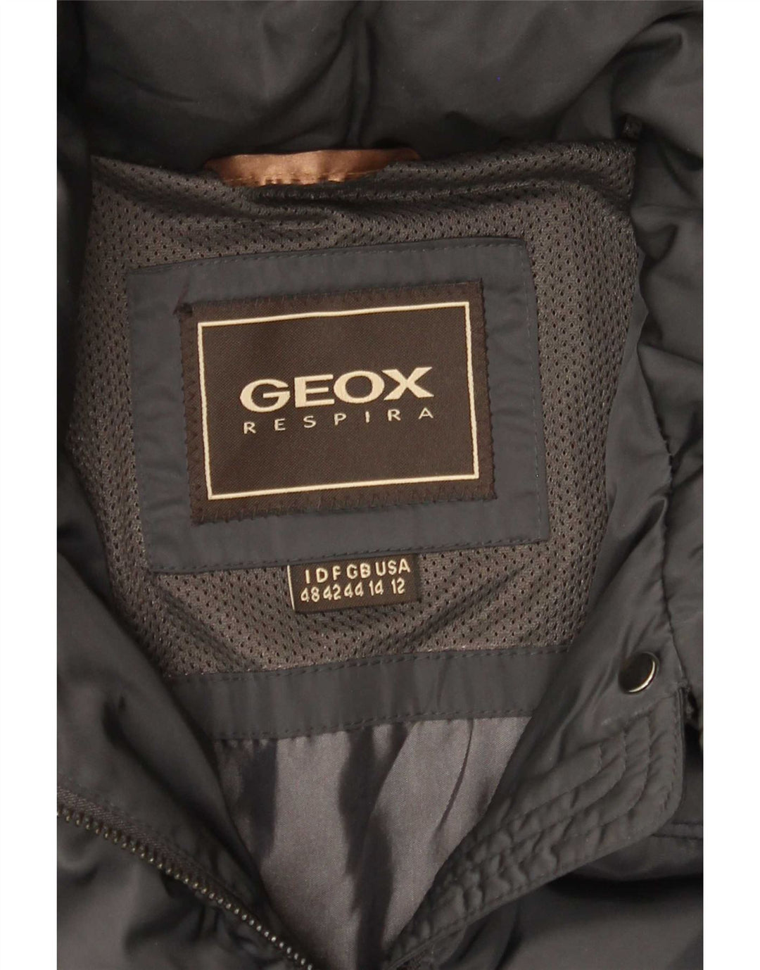 Geox Womens Respira hættepolstret jakke UK 14 Large Grå
