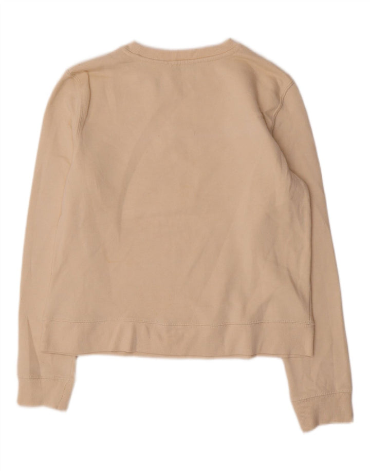 Zara Graphic Sweatshirt Jumper UK 14 Medium Off White Bomuld