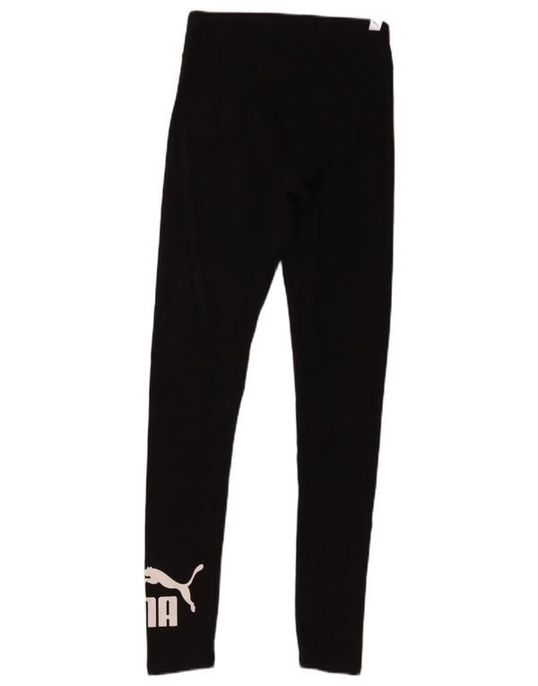 Puma Womens Graphic Leggings UK 8 Small Black