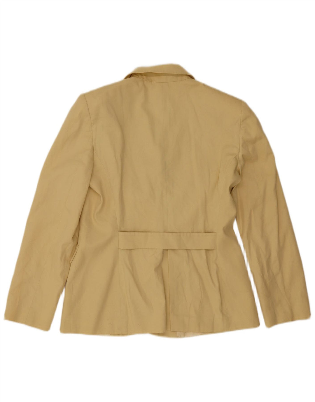 Luisa Spagnoli Dame 3-knaps blazerjakke IT 44 Medium Gul Bomuld