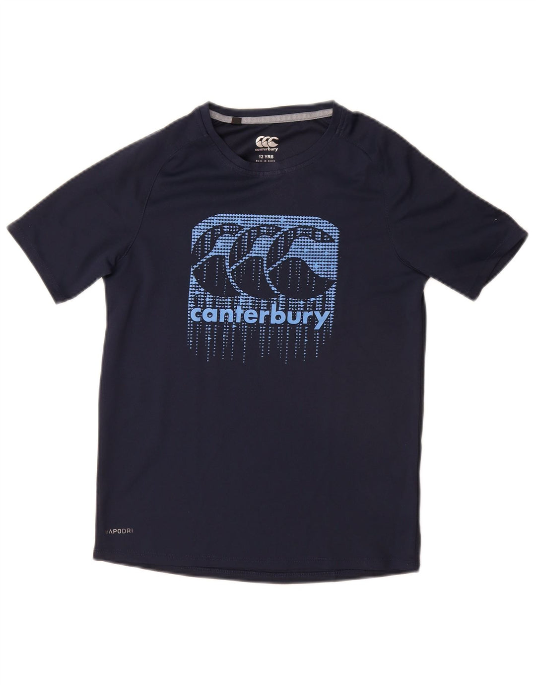 CANTERBURY Drenge Grafisk T-Shirt Top 11-12 år Navy Blue Polyester