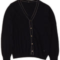 Fay Herre Cardigan Sweater IT 52 Large Navy Blue Virgin Wool